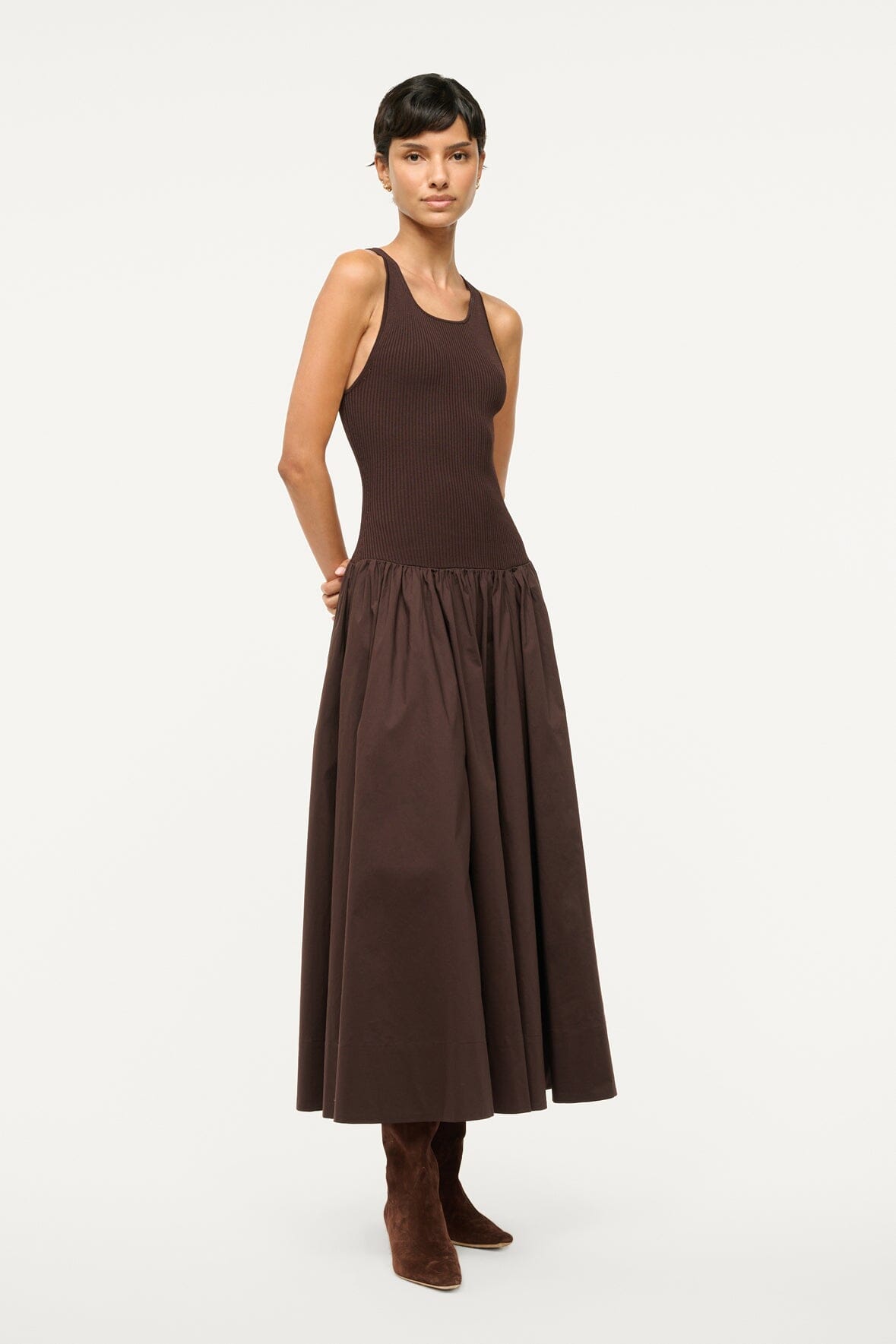 Image YAMILA DRESS | EARTH 4 of 5 and Clicking this image will trigger a zoom pop-up