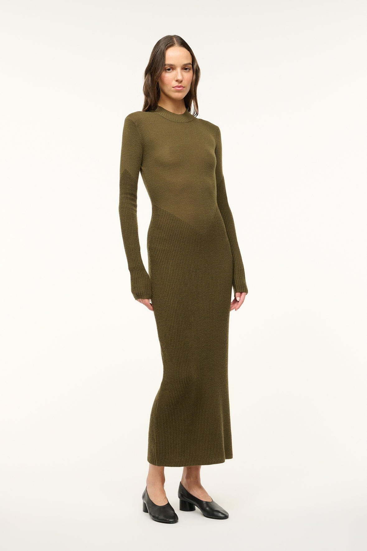 Image RAMONA DRESS | SERGEANT GREEN 3 of 5 and Clicking this image will trigger a zoom pop-up