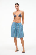 LIDO TRIANGLE BIKINI TOP | REDONDO STRIPE