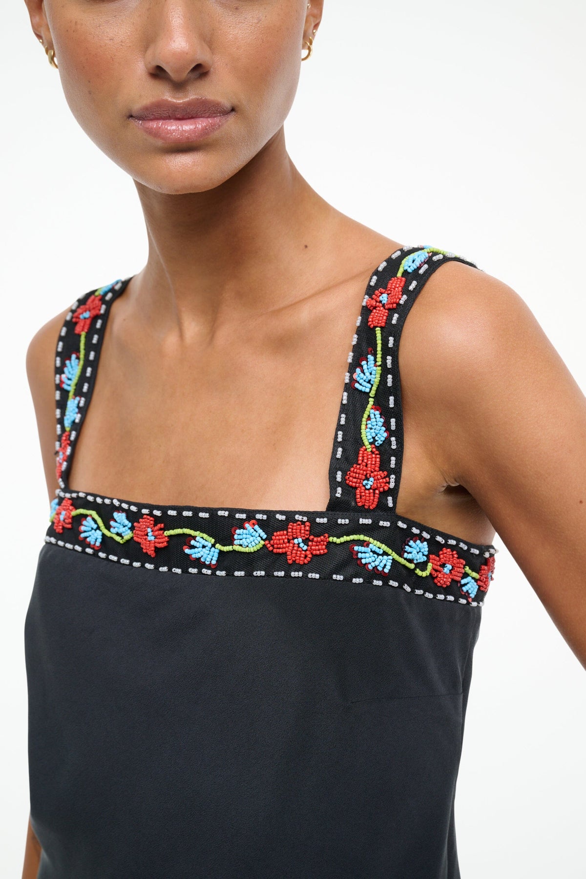 Image VERONICA SILK TOP | BLACK 4 of 7 and Clicking this image will trigger a zoom pop-up