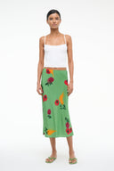 Image ANGELA SILK SKIRT | FARMERS MARKET LEAF 1 of 6