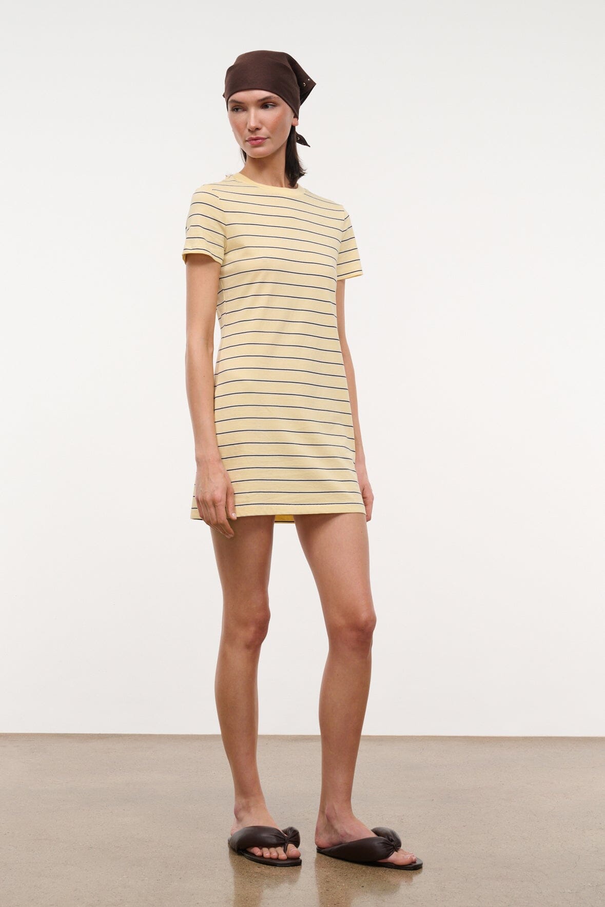 staud striped knit dress Sahara Stripe Shoko Sweater by Staud