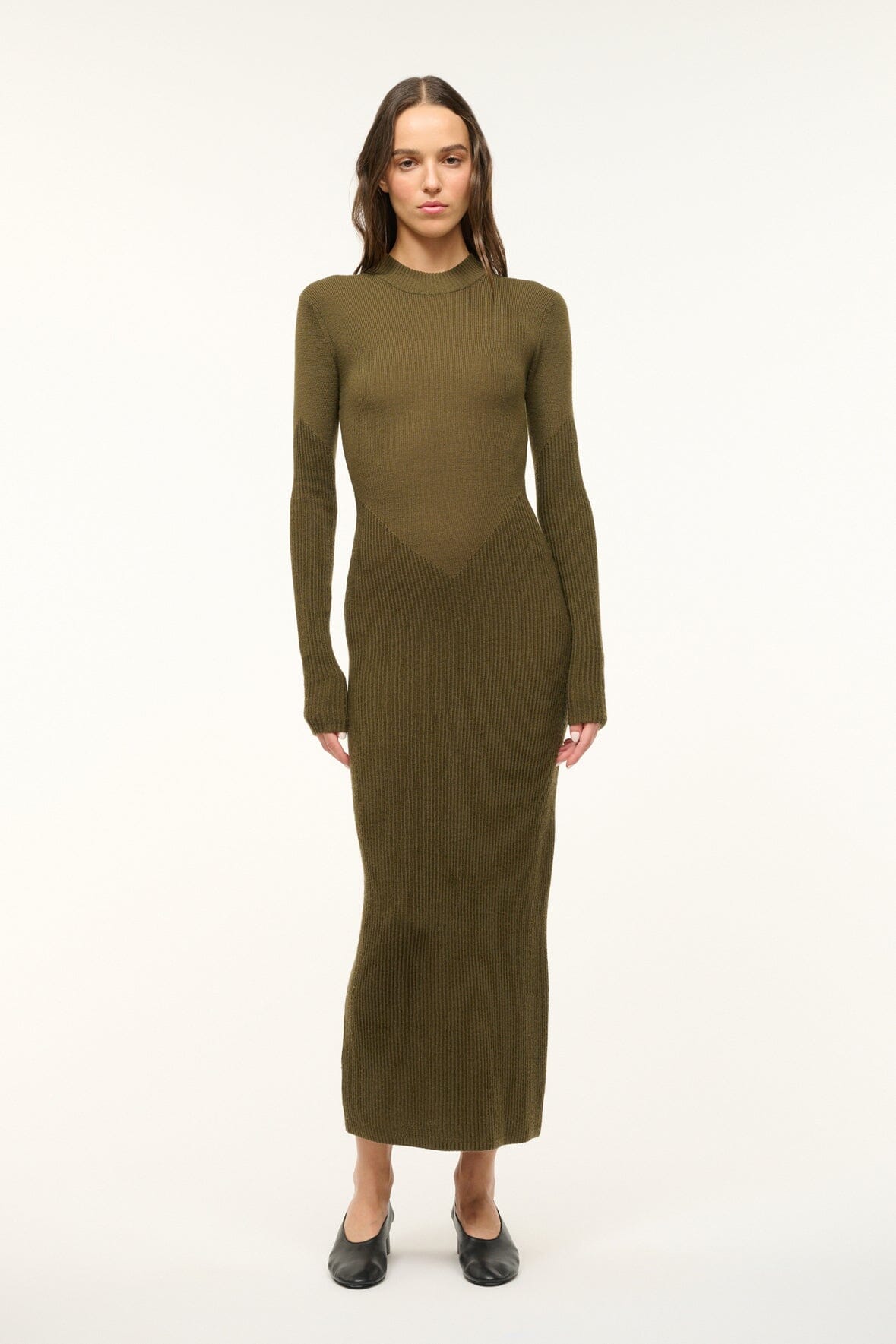 Image RAMONA DRESS | SERGEANT GREEN 1 of 4 and Clicking this image will trigger a zoom pop-up