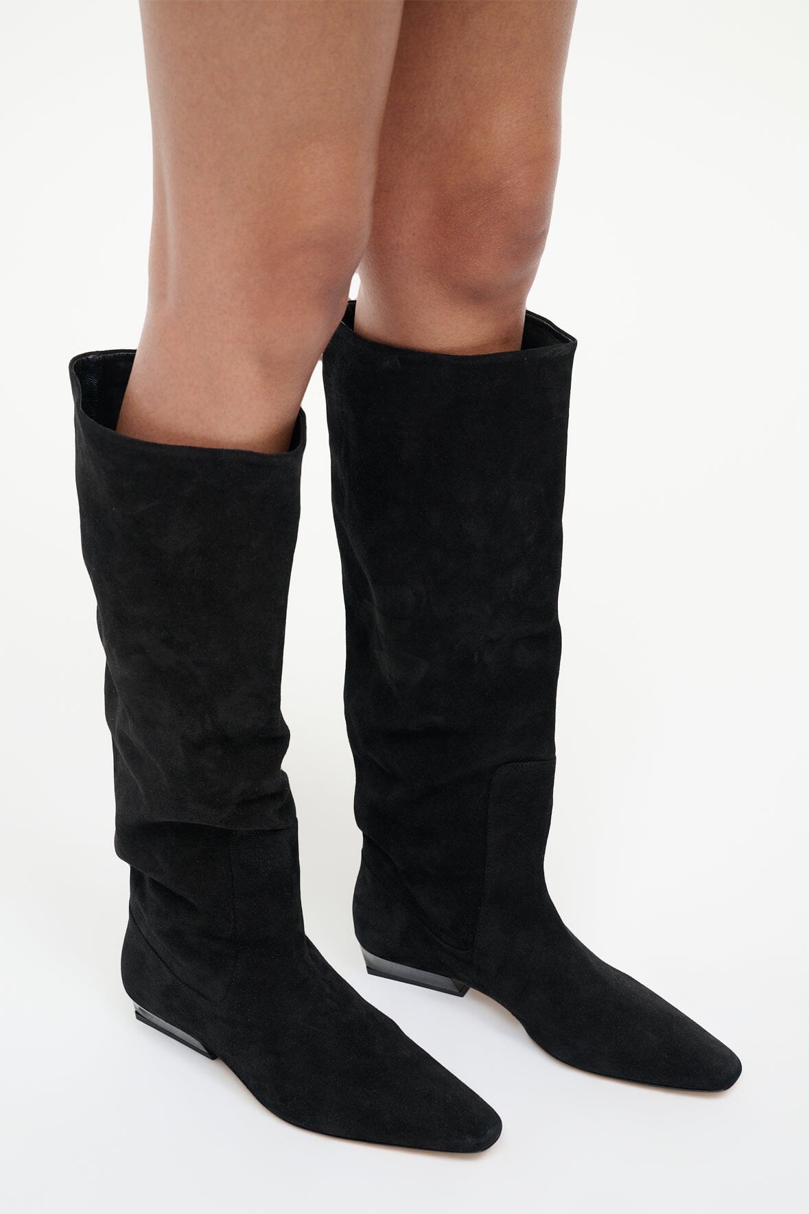 Image WALLY FLAT BOOT | BLACK SUEDE 8 of 9 and Clicking this image will trigger a zoom pop-up