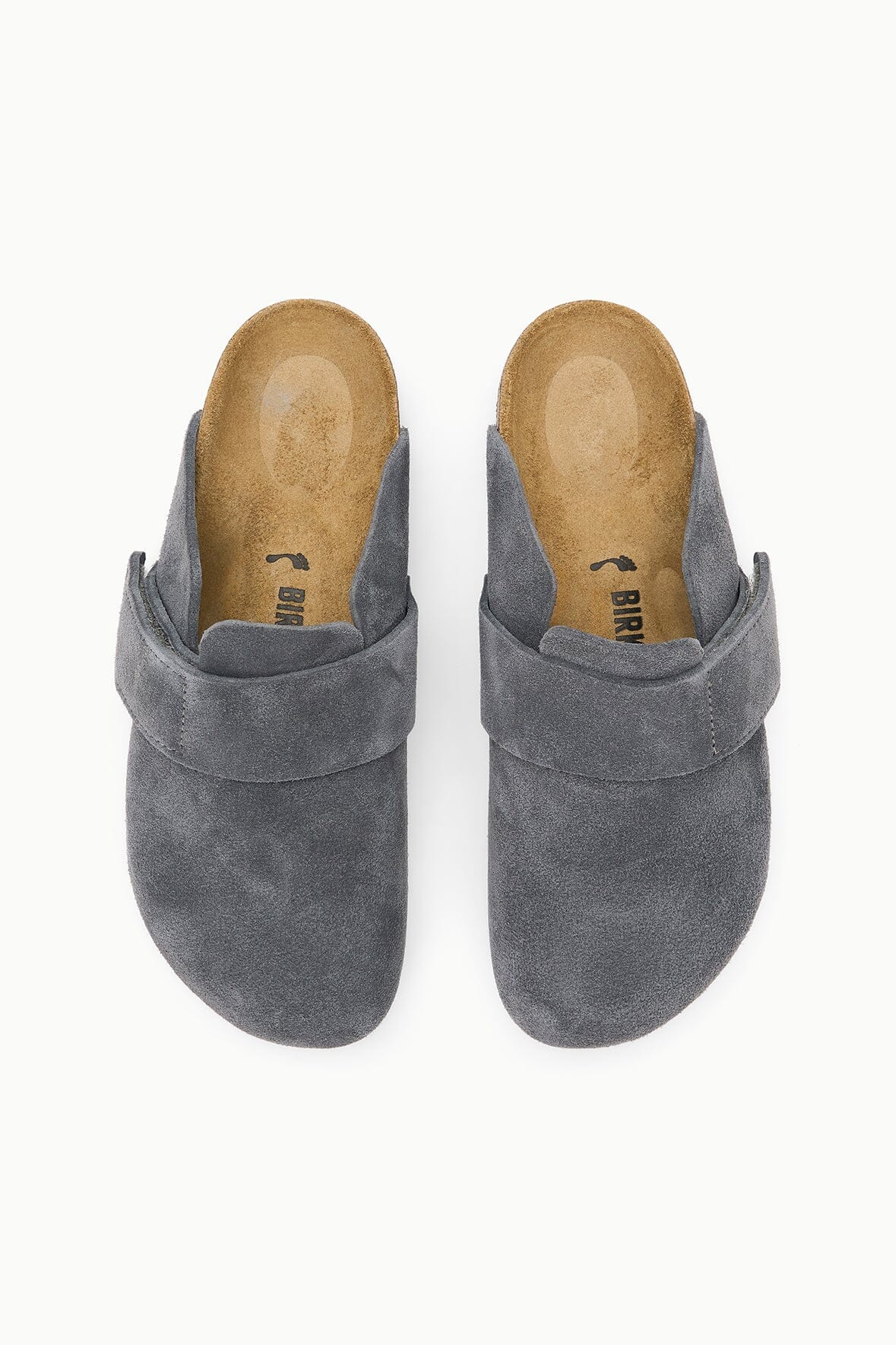 Birkenstock Loma Charcoal Suede Leather Clogs | STAUD