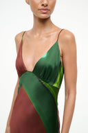 Image HANK SILK DRESS | EMERALD PRISM 5 of 5