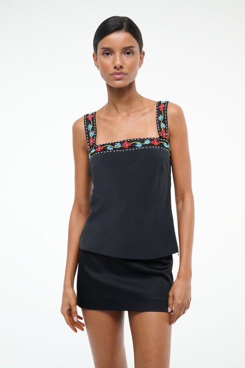 Go to VERONICA SILK TOP BLACK view 2