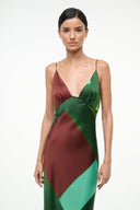 Image HANK SILK DRESS | EMERALD PRISM 4 of 5