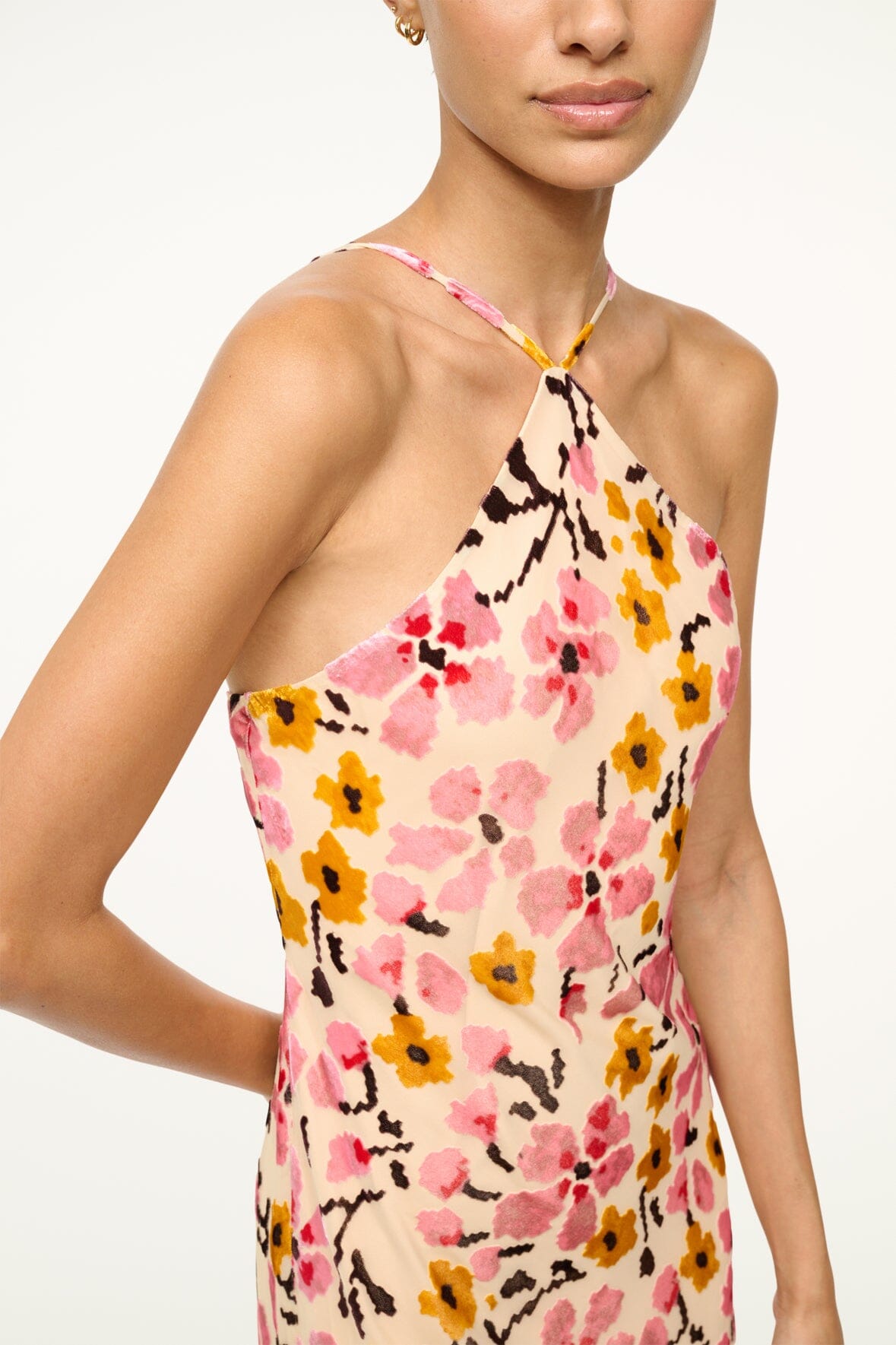 Image CUBISM DRESS | BLOSSOM FLORAL TAPESTRY 5 of 6 and Clicking this image will trigger a zoom pop-up