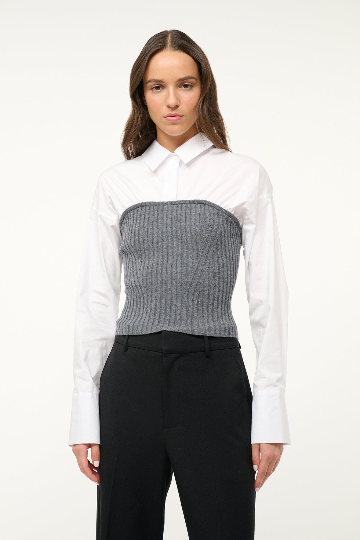 Image O'KEEFE TOP | CHARCOAL WHITE 1 of 4 and Clicking this image will trigger a zoom pop-up