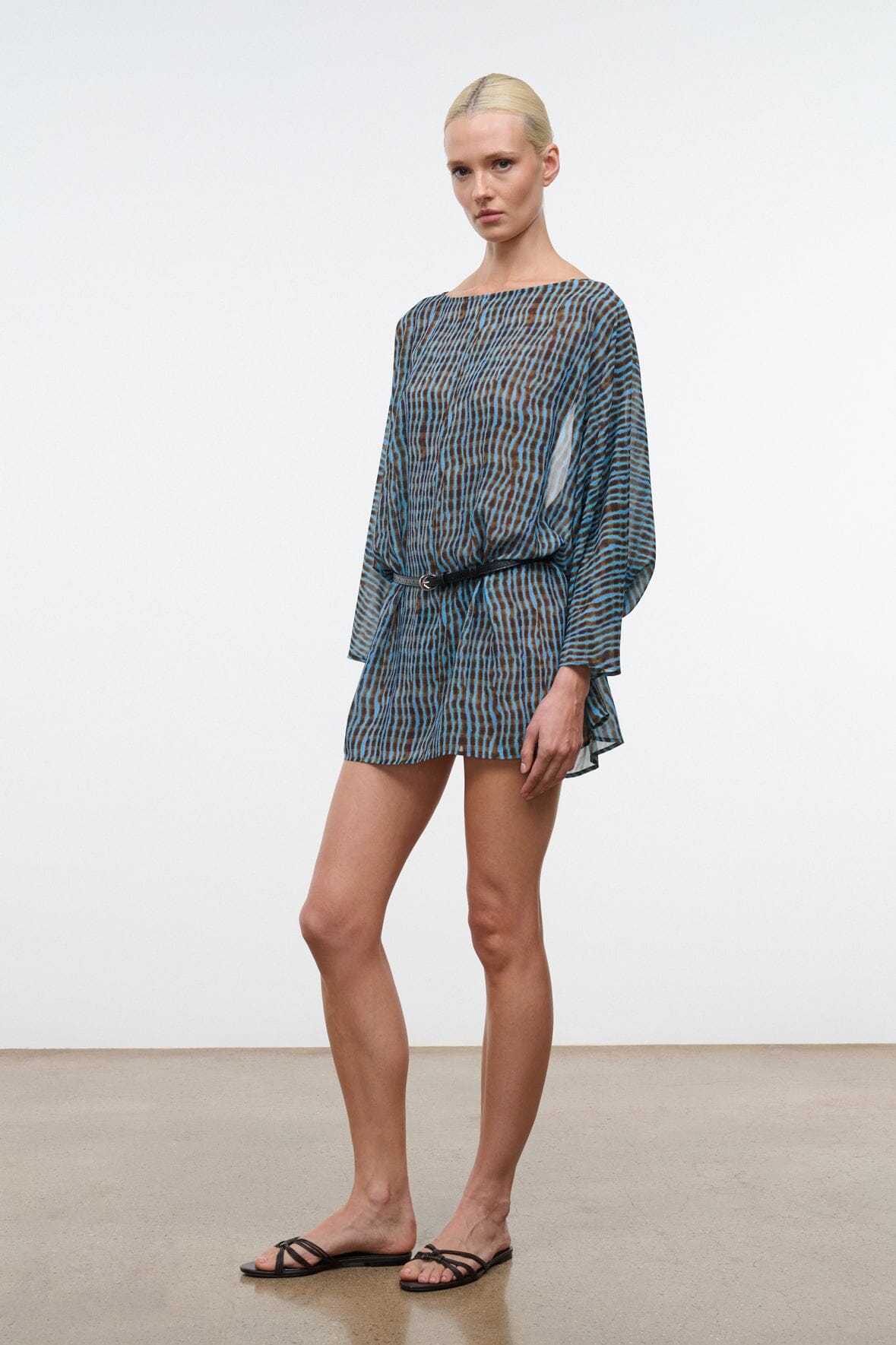 STAUD, Nour Mini Dress in Tidal Shell, Size XS/Small STAUD, Nour Mini Dress in Tidal Shell, Size XS/Small