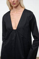 VIVI DRESS | BLACK BLACK / XS