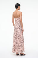 CASSIE SILK DRESS | ALMOND BLACK