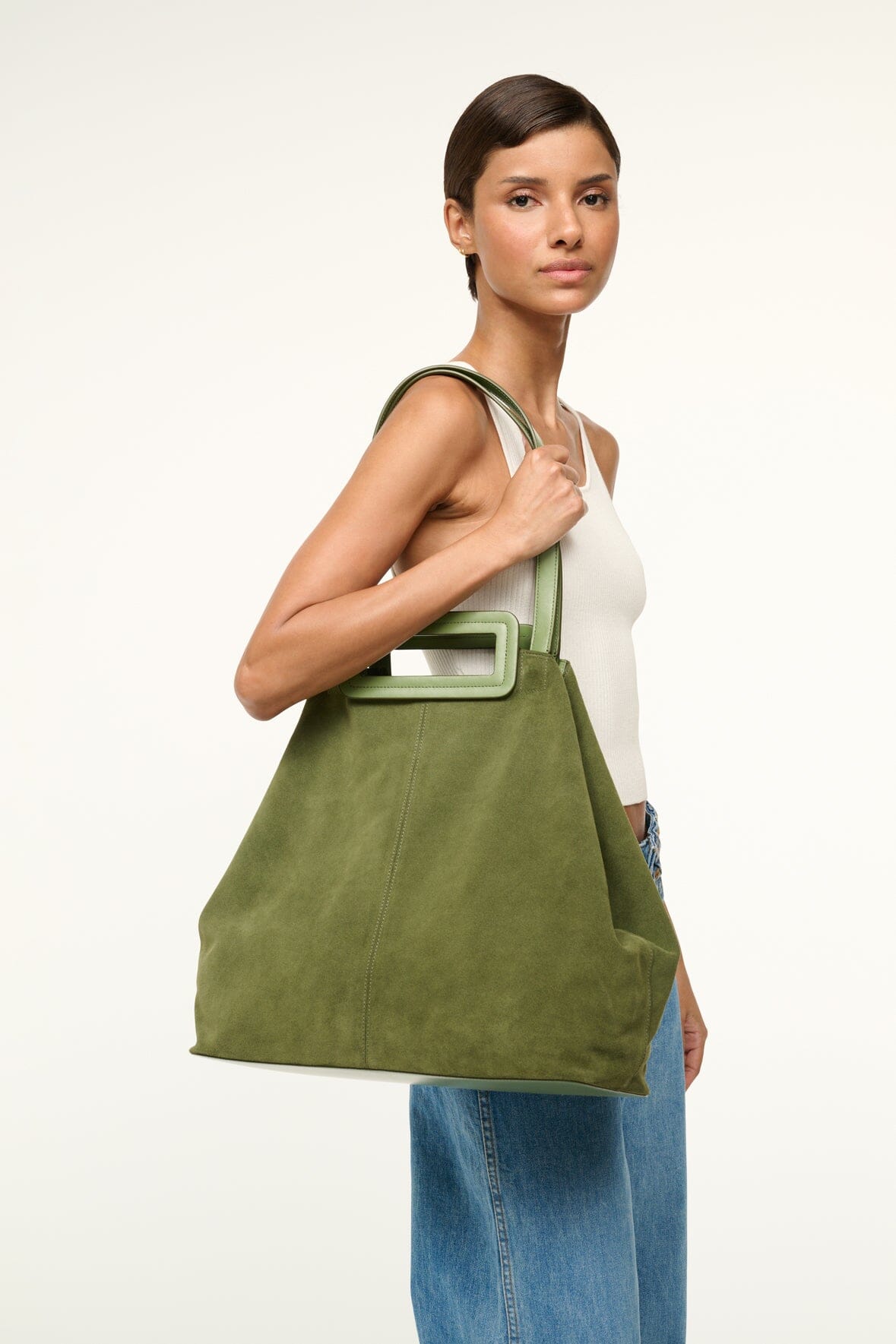 Image GRANDE TOTE BAG | AVOCADO 2 of 10 and Clicking this image will trigger a zoom pop-up