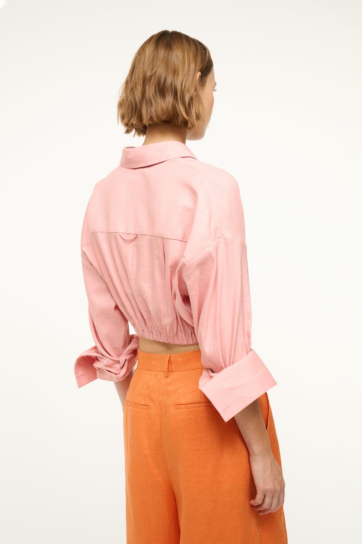 Image LISA LINEN TOP | FADED BLUSH 5 of 8 and Clicking this image will trigger a zoom pop-up