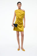 SEBASTIAN KITTEN HEEL MULE | GOLDENROD