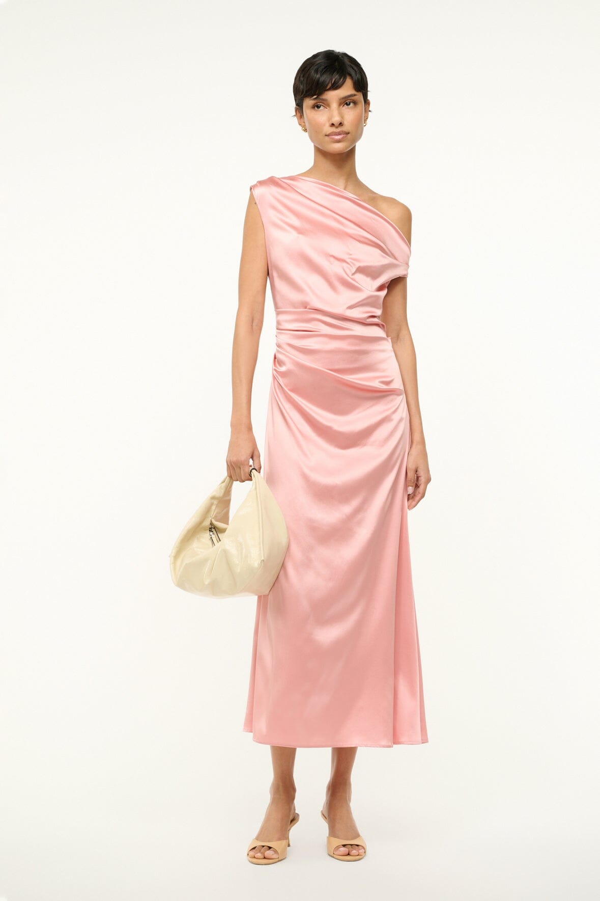 Image PHARE SILK DRESS | ROSE 3 of 7 and Clicking this image will trigger a zoom pop-up