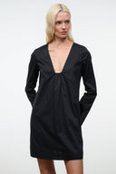 VIVI DRESS | BLACK BLACK / XS