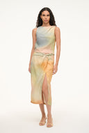 Image PORTO LINEN SKIRT | PASTEL CLOUDS 6 of 7