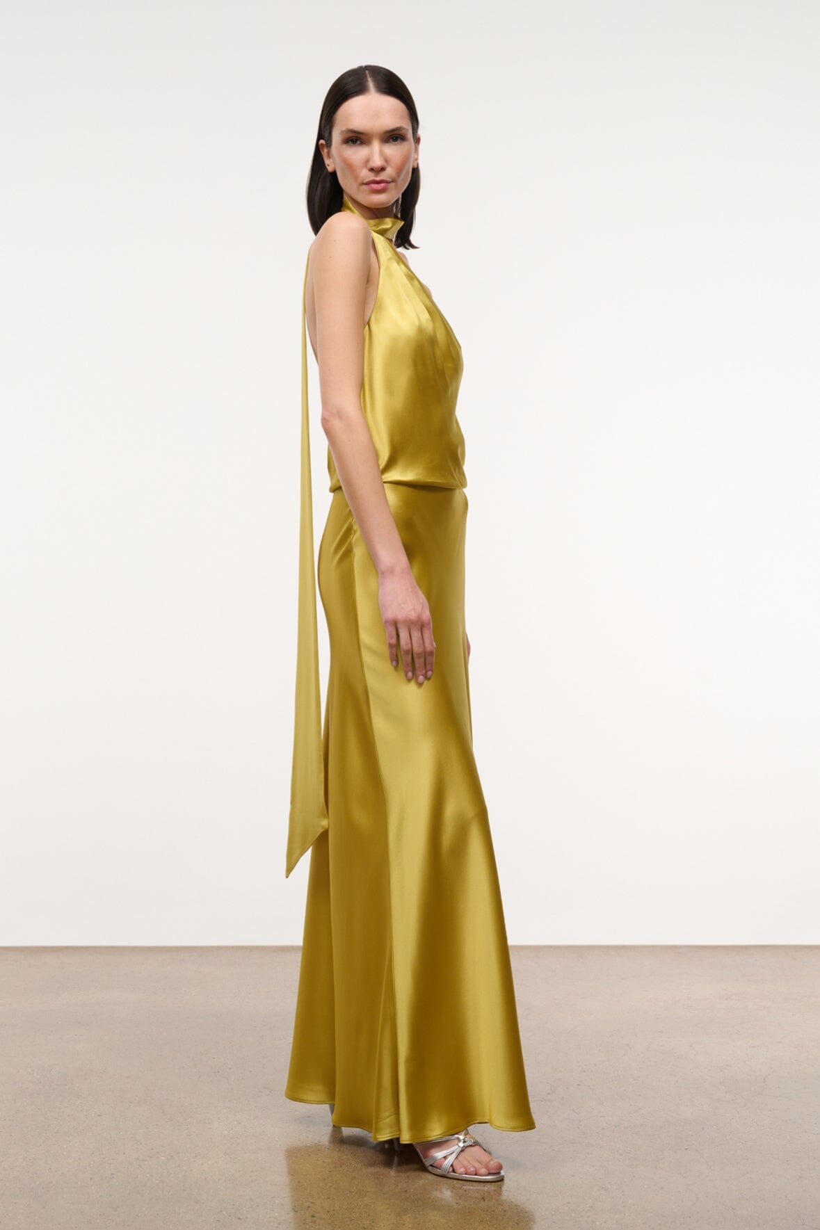 Staud Estelle Dress in Yellow