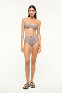 Image WAILEA BIKINI BOTTOM | DARK CHOCOLATE MICRO CHECK 1 of 5