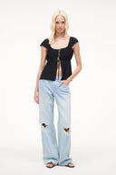 POMONA TOP | BLACK BLACK / XS