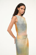 STAUD BOA LINEN TOP PASTEL CLOUDS STAUD BOA LINEN TOP PASTEL CLOUDS
