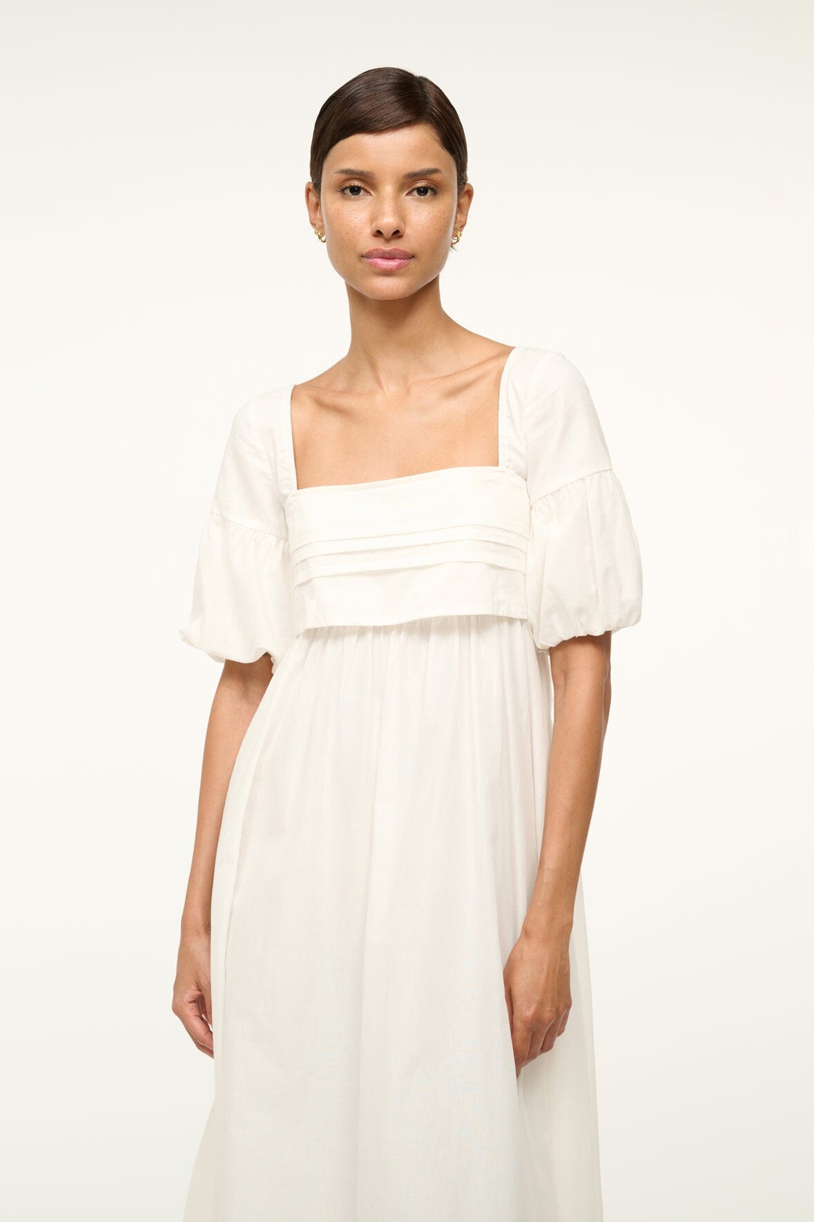 Image DARLA DRESS | IVORY 3 of 5 and Clicking this image will trigger a zoom pop-up