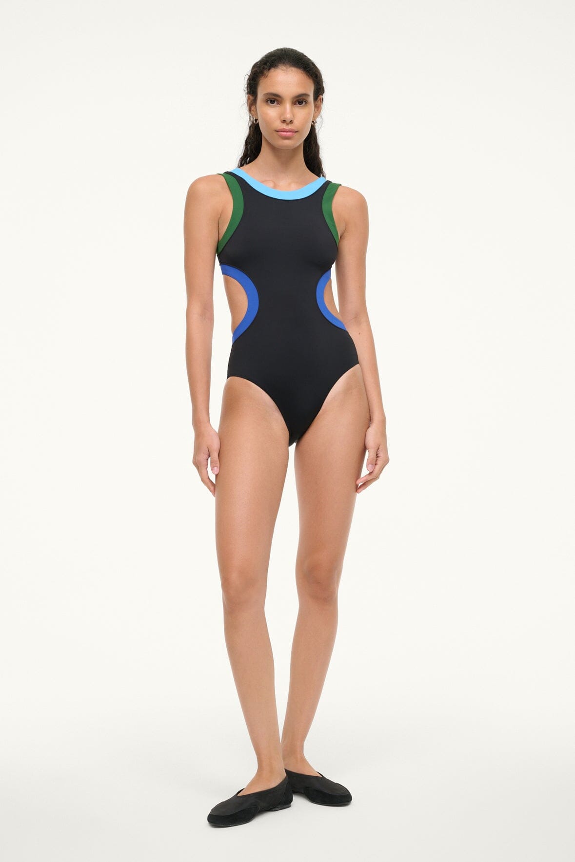 Image DOLCE ONE PIECE | BLACK COLORBLOCK 2 of 6 and Clicking this image will trigger a zoom pop-up