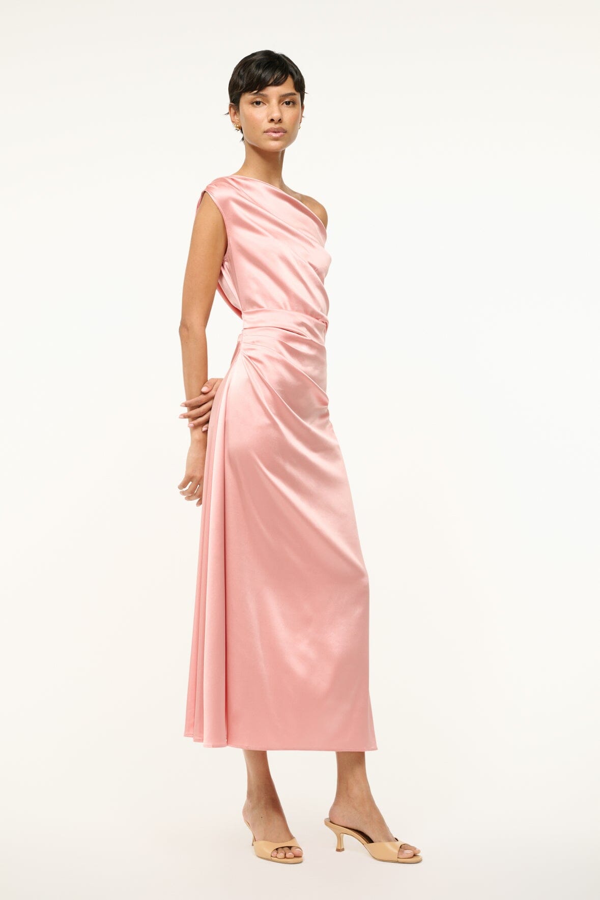 Image PHARE SILK DRESS | ROSE 4 of 7 and Clicking this image will trigger a zoom pop-up