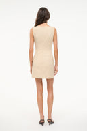 SHEILA DRESS | TAN PINSTRIPE