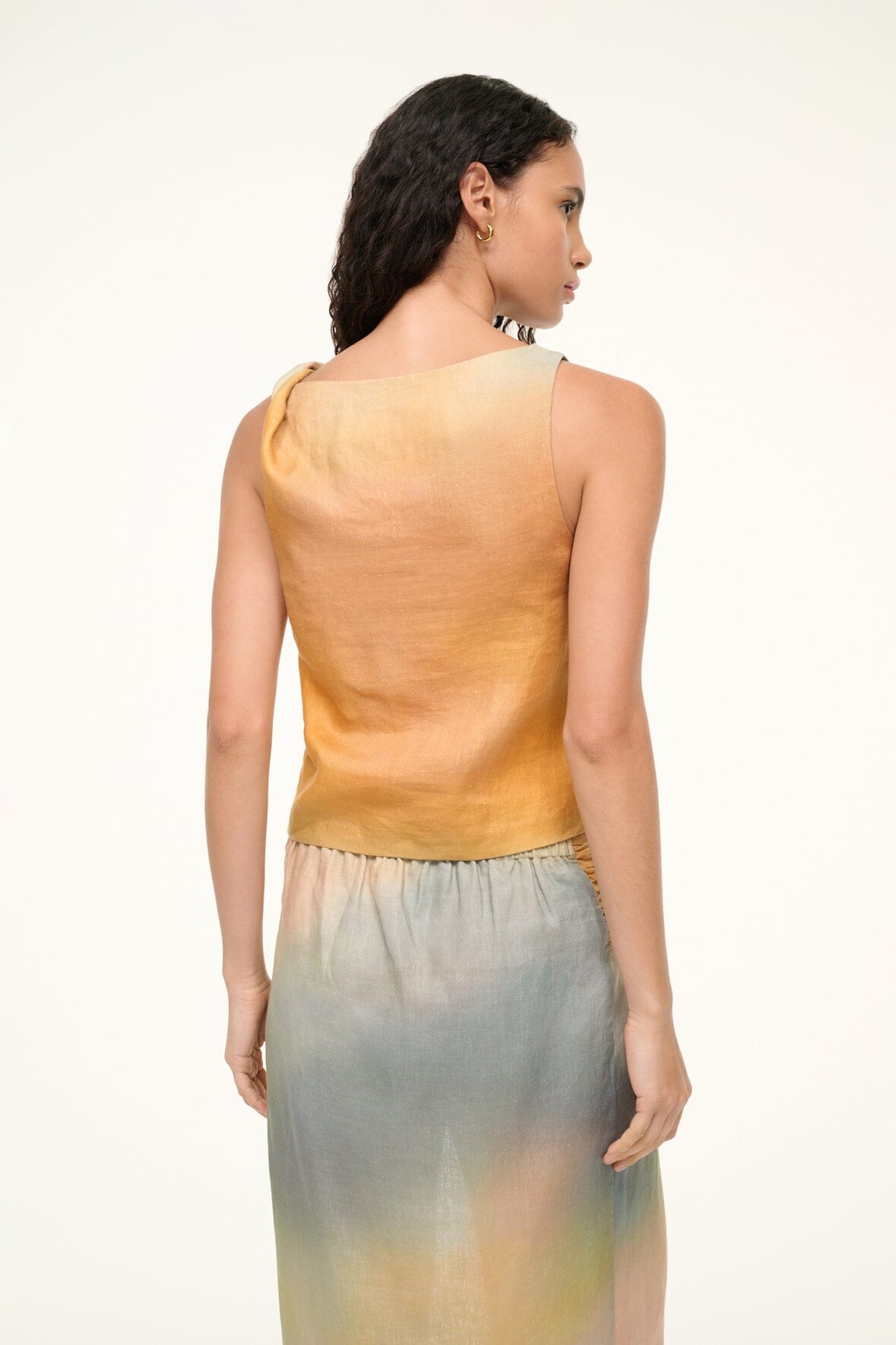 Image BOA LINEN TOP | PASTEL CLOUDS 4 of 6 and Clicking this image will trigger a zoom pop-up