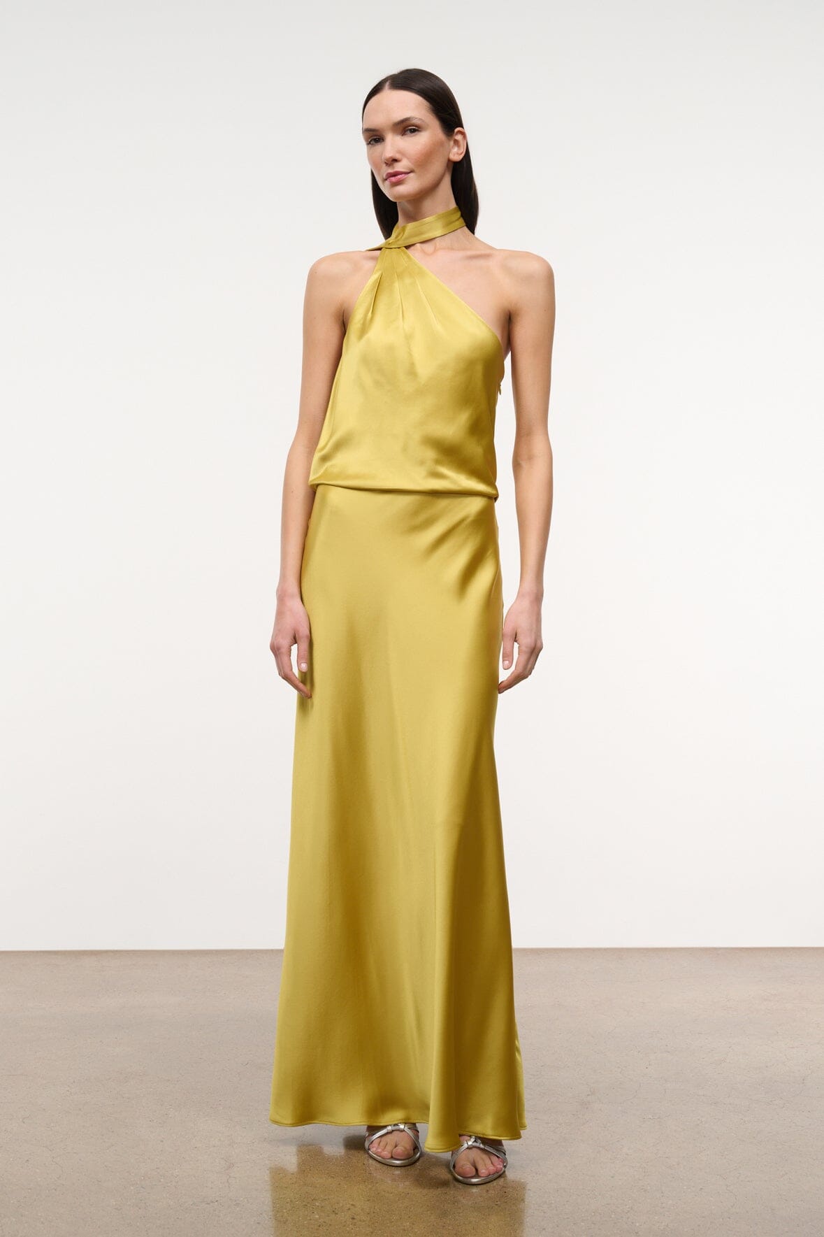Staud Estelle Dress in Yellow