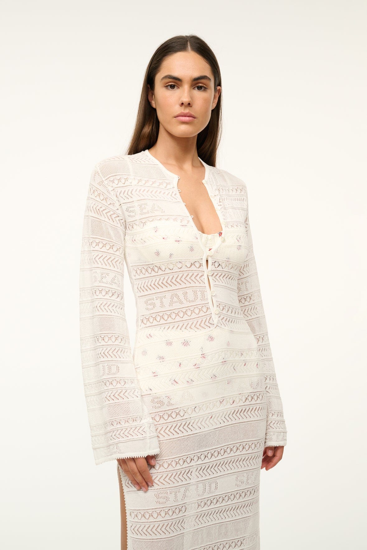 Image ROSSLARE DRESS | IVORY 2 of 5 and Clicking this image will trigger a zoom pop-up