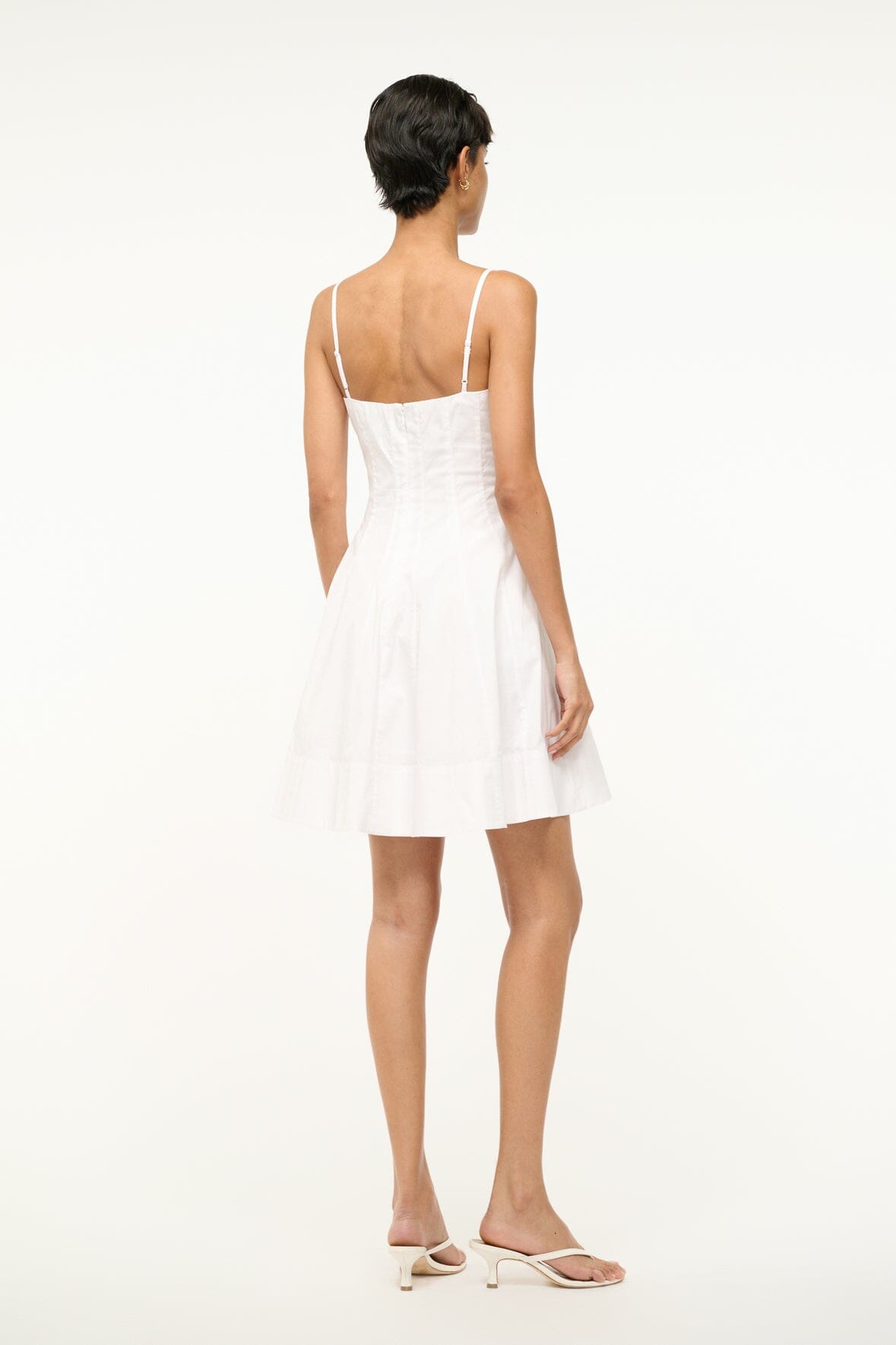 Image WYLIE MINI DRESS | WHITE 4 of 6 and Clicking this image will trigger a zoom pop-up