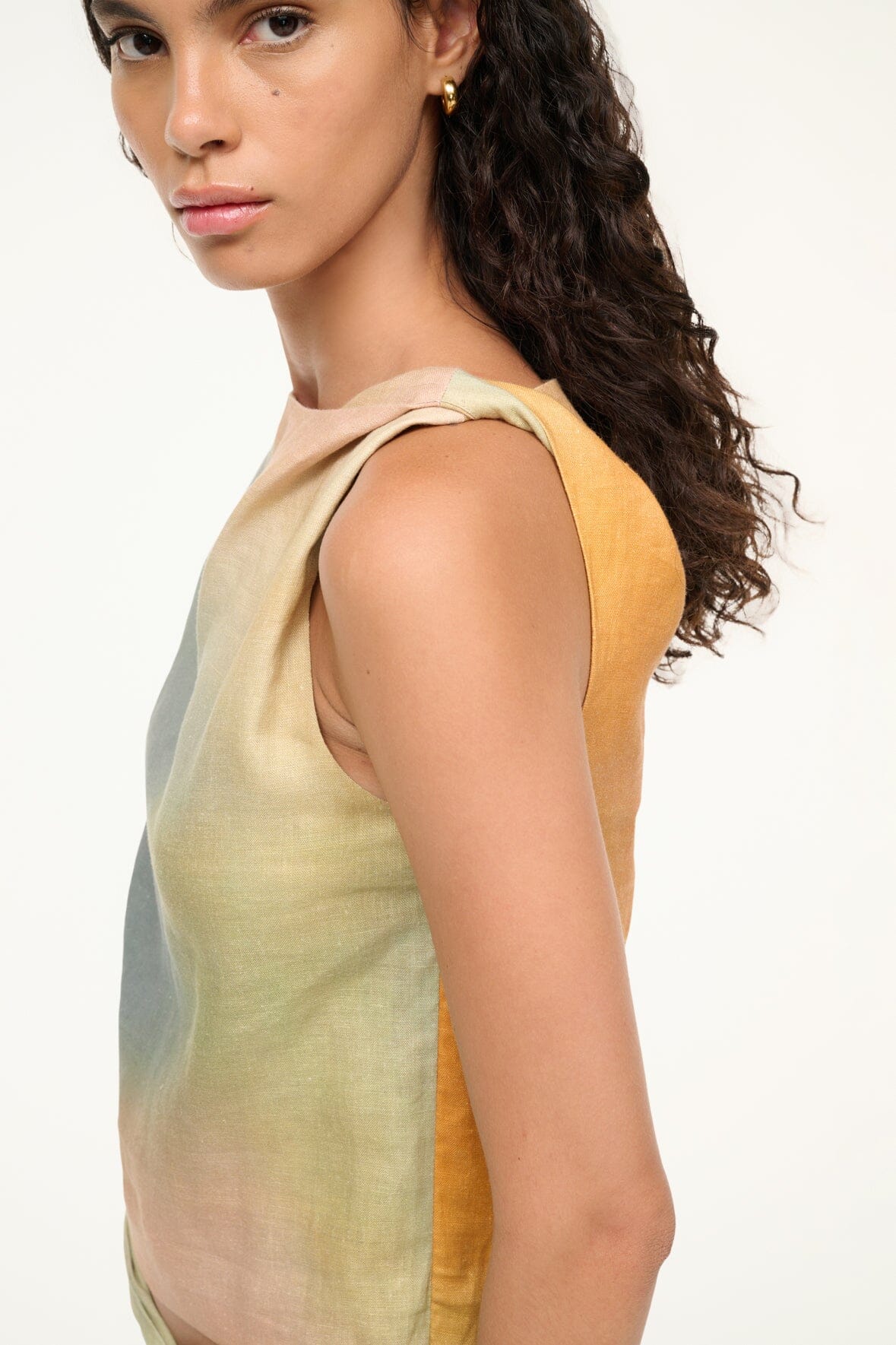 Image BOA LINEN TOP | PASTEL CLOUDS 5 of 6 and Clicking this image will trigger a zoom pop-up