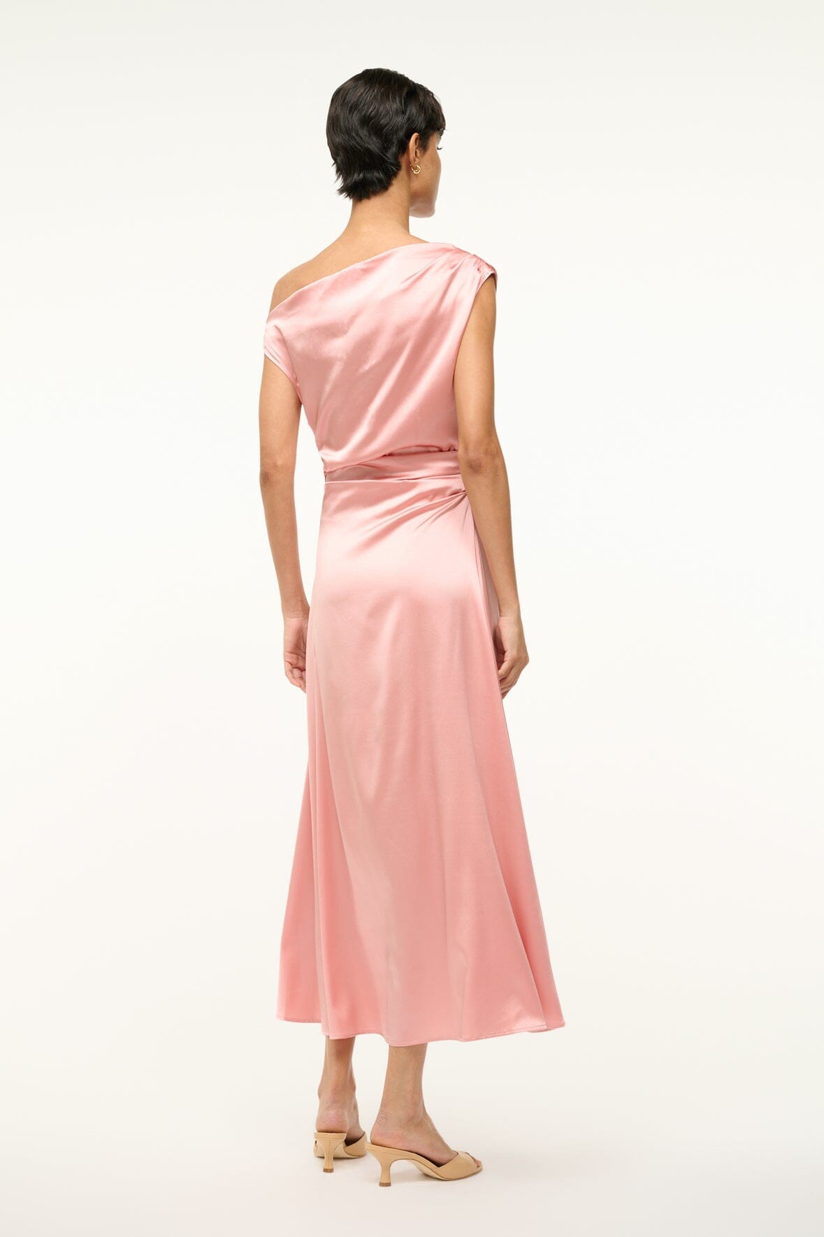 Image PHARE SILK DRESS | ROSE 5 of 7 and Clicking this image will trigger a zoom pop-up