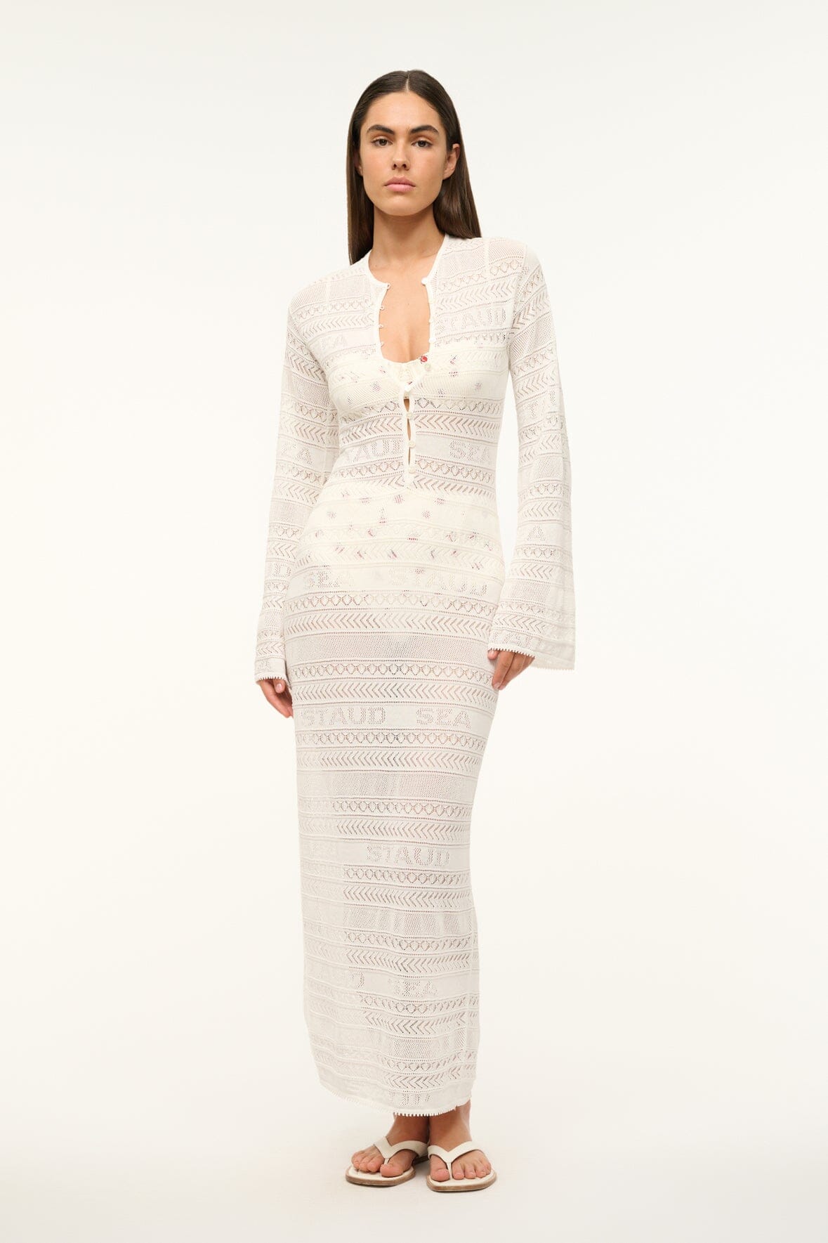 Image ROSSLARE DRESS | IVORY 1 of 5 and Clicking this image will trigger a zoom pop-up