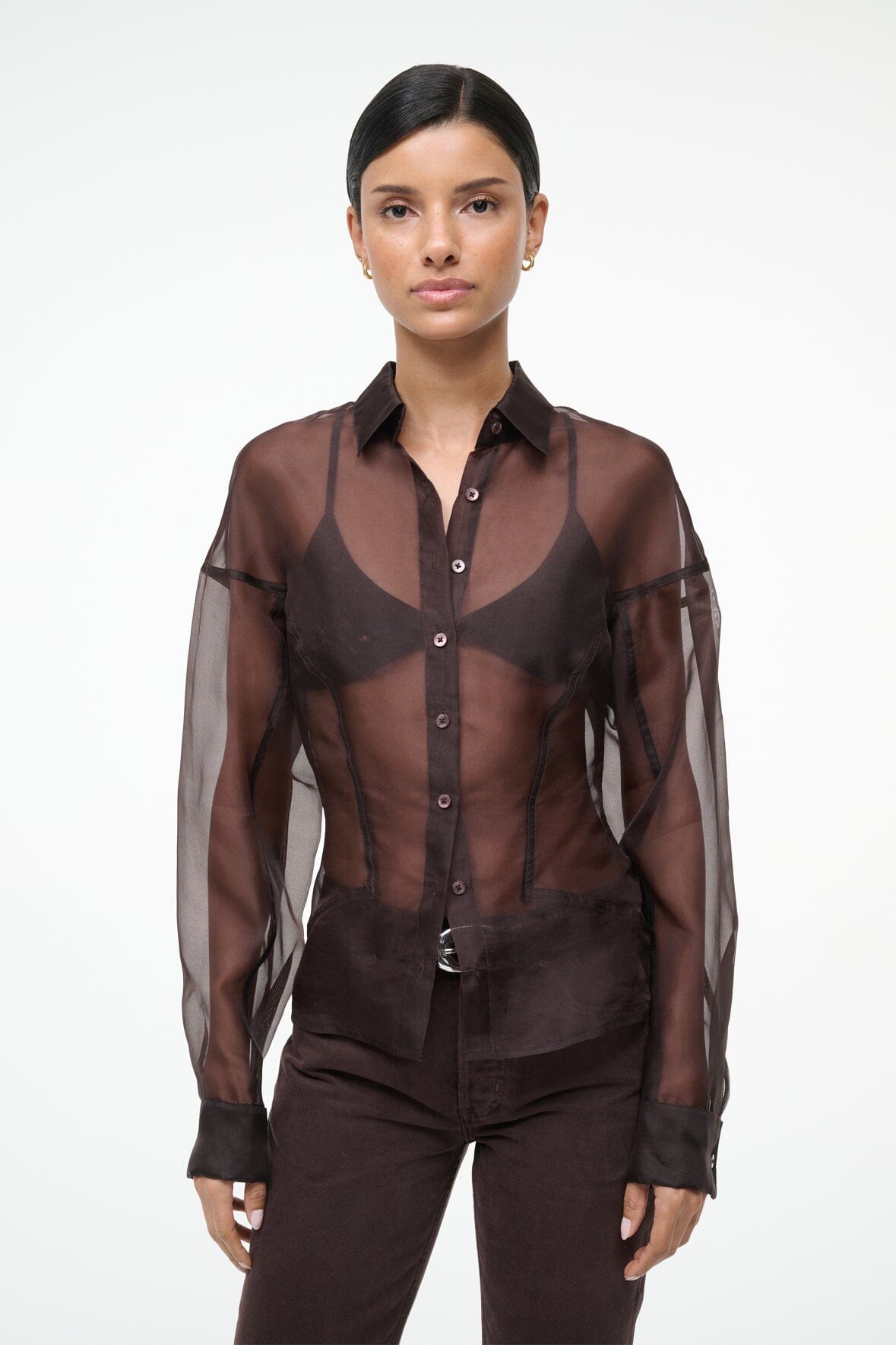 トップス STAUD STAUD Tops | Poplin Shirts, Silk Tops & Button Down Blouses