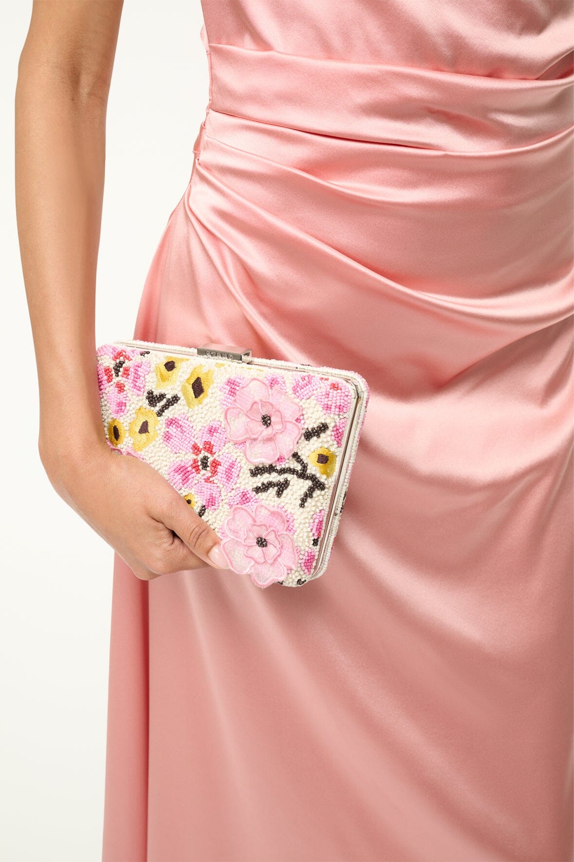 Image CARMELLA BEADED CLUTCH | BLOSSOM FLORAL 2 of 6 and Clicking this image will trigger a zoom pop-up