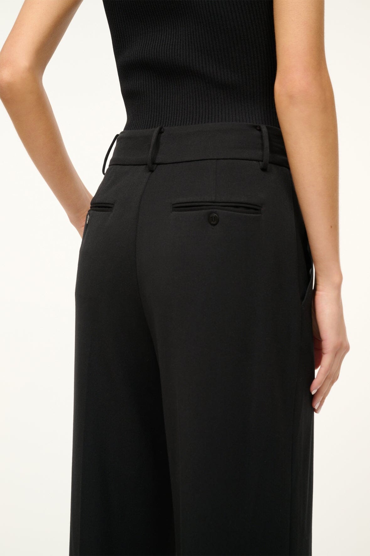 Image PRINCE TWILL PANT | BLACK 5 of 6 and Clicking this image will trigger a zoom pop-up