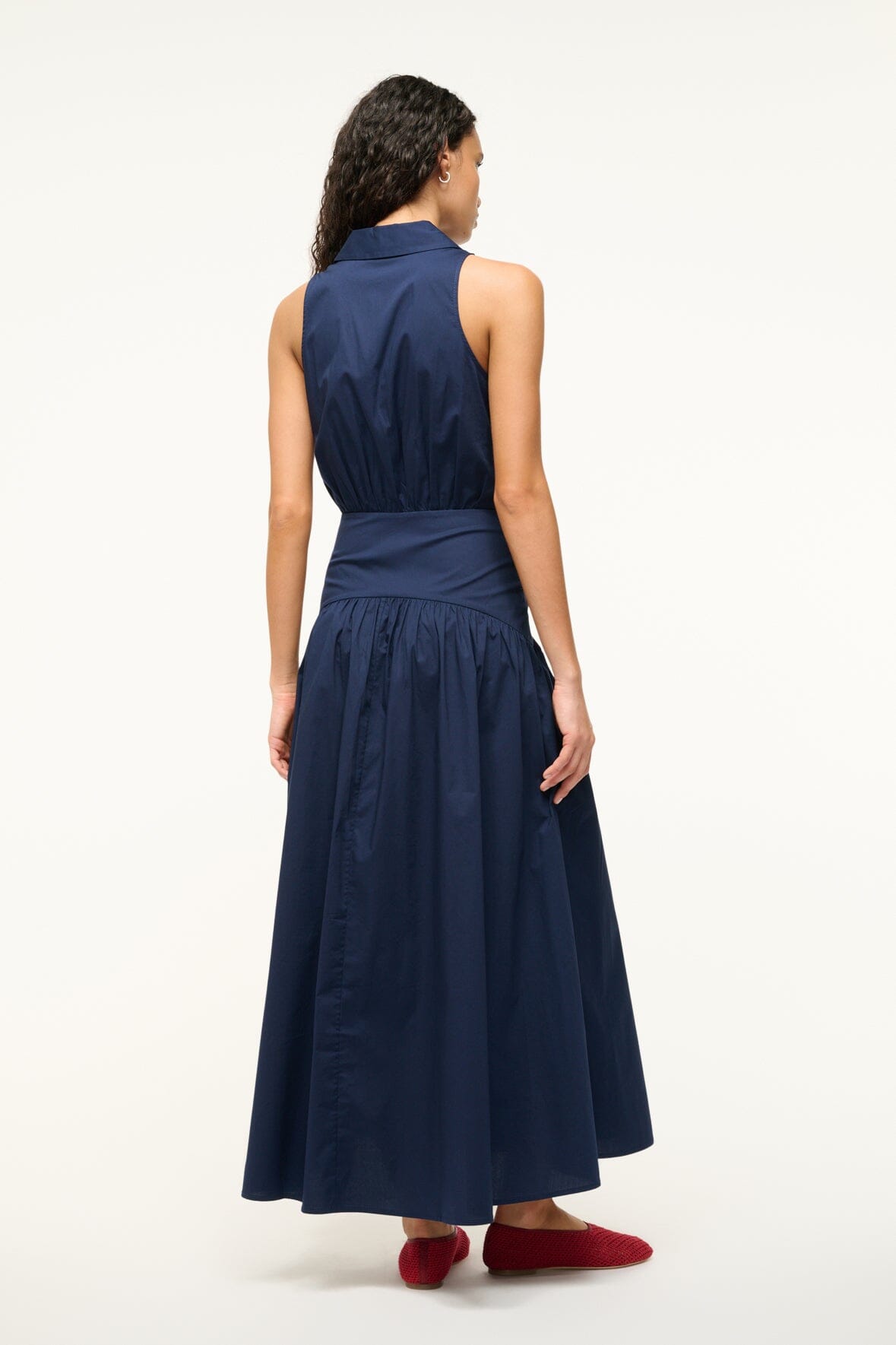 Image ROMY DRESS | NAVY 5 of 5 and Clicking this image will trigger a zoom pop-up