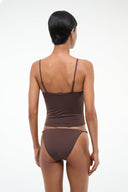 Image CLEO TANKINI TOP | DARK CHOCOLATE 3 of 4