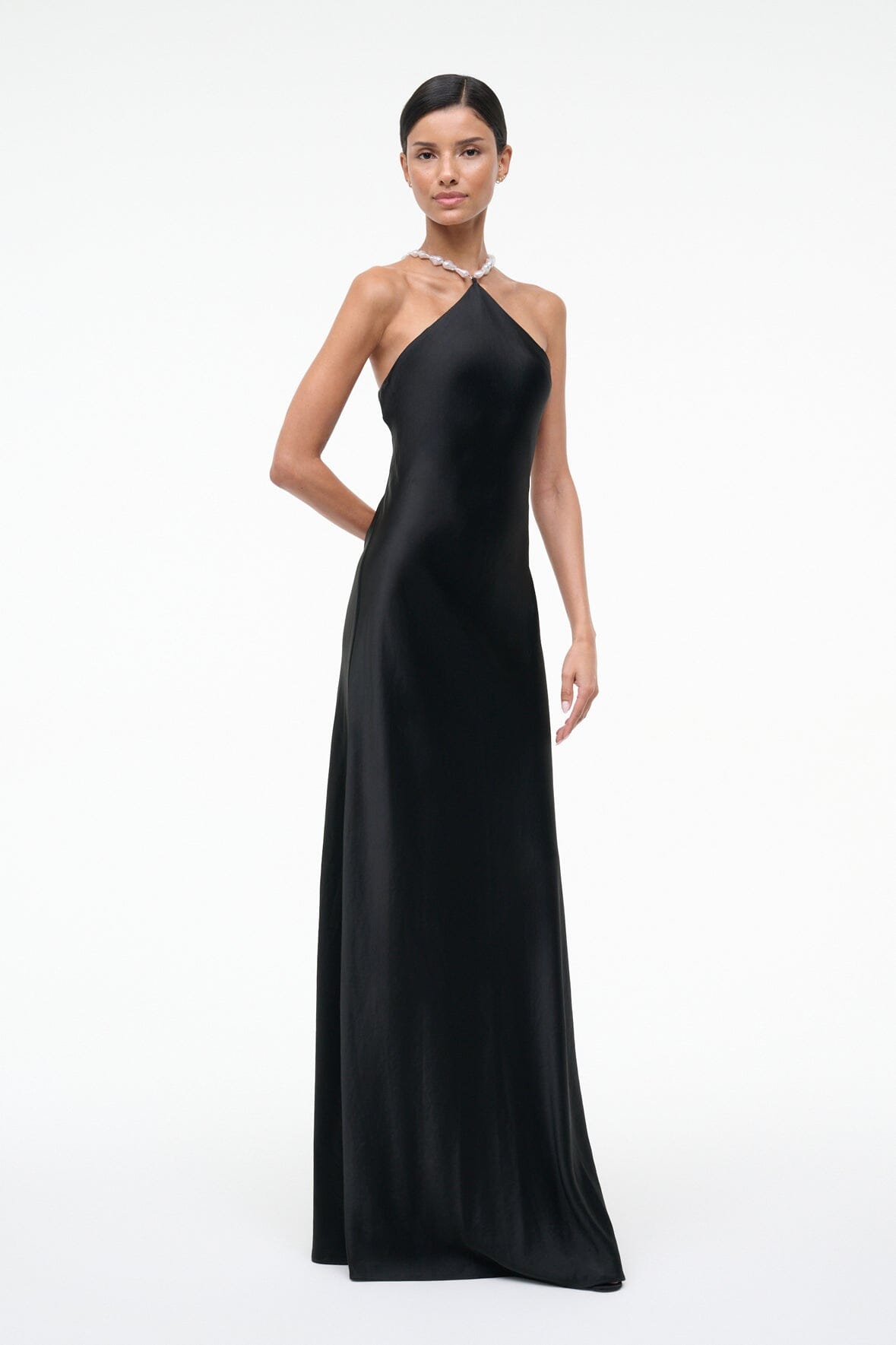 STAUD, Cadence Dress in Black, Size 14