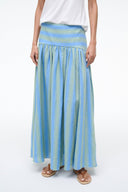 PROCIDA LINEN SKIRT | SEAPORT STRIPE