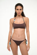 Image LAIRD BIKINI TOP | DARK CHOCOLATE 1 of 5