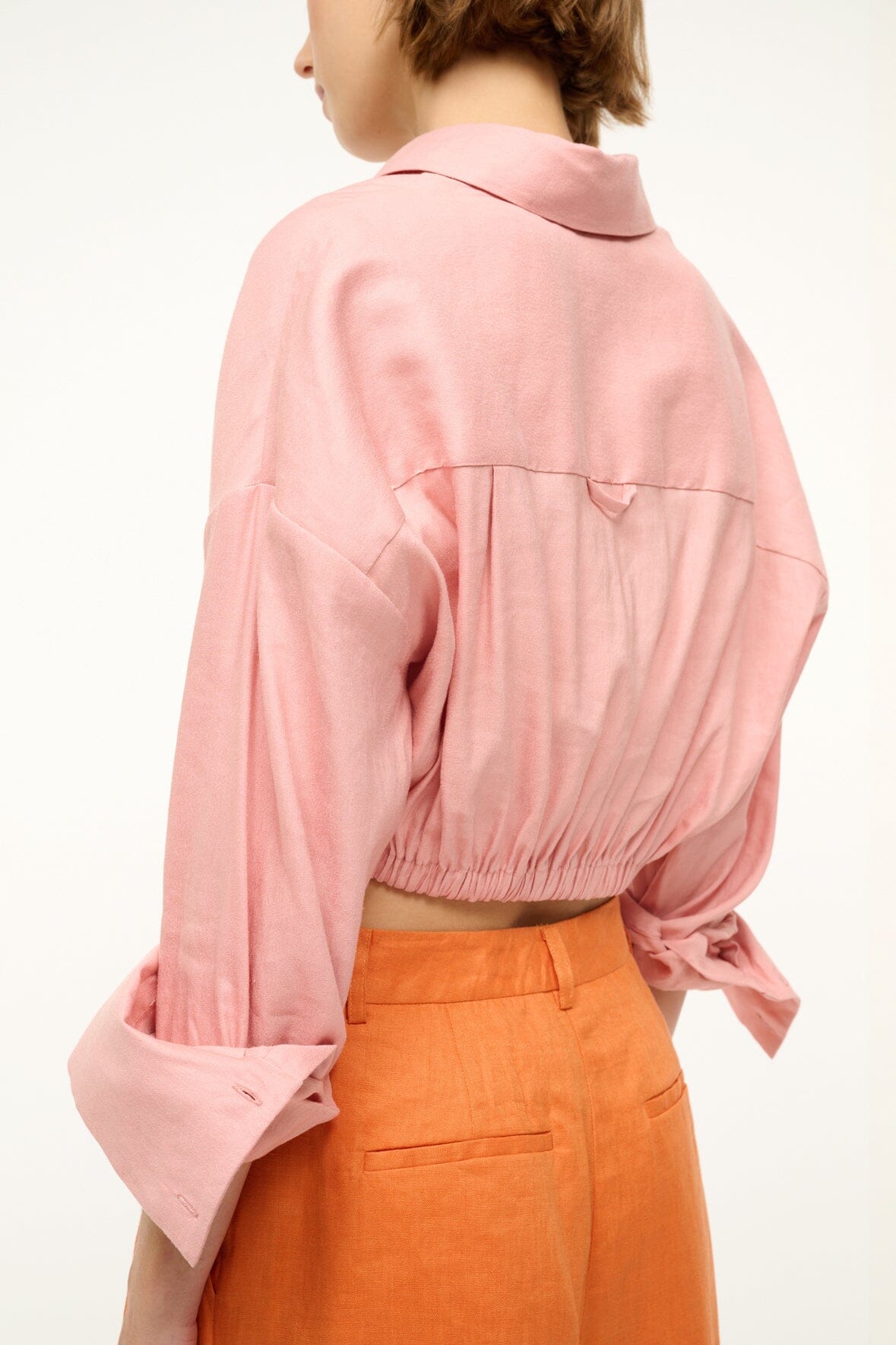 Image LISA LINEN TOP | FADED BLUSH 6 of 8 and Clicking this image will trigger a zoom pop-up