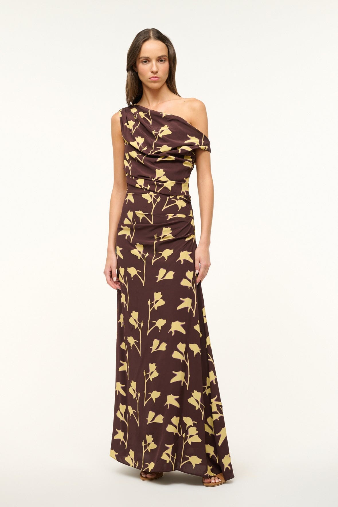 Image MAXI PHARE DRESS | EARTH PRESSED FLORAL 1 of 5 and Clicking this image will trigger a zoom pop-up