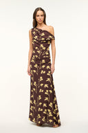 Image MAXI PHARE DRESS | EARTH PRESSED FLORAL 1 of 5