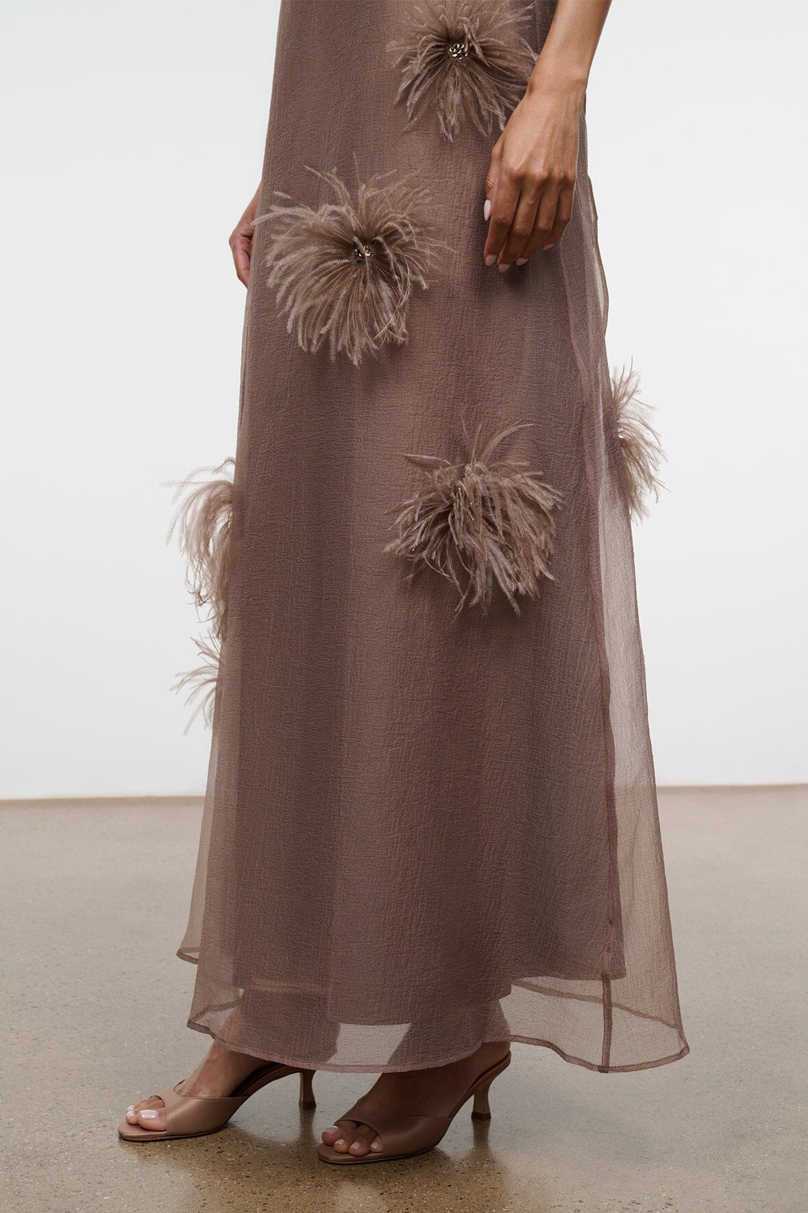 staud albee chiffon maxi dress STAUD Albee Dress
